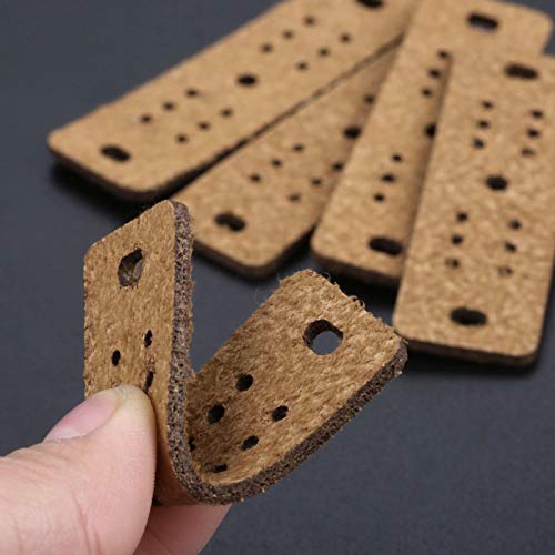 5 Pack Light Soft Microfiber Leather Slingshot Pouches - Brown