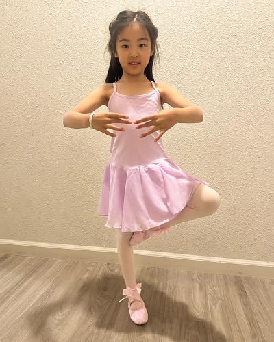 Ballet Shoes for Girls - Satin Ballerina with Ribbons - Ballet Pink