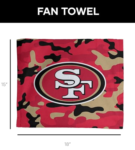 San Francisco 49ers Camo Rally Towel - 15 x 18 Inches