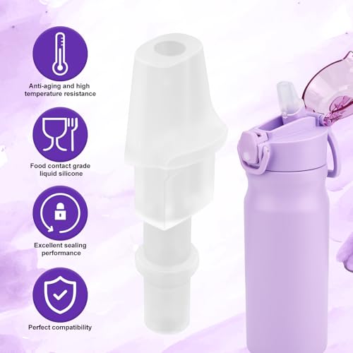 Water Bottle Mouthpiece Replacement - 4 Silicone Valves for BJPKPK 18oz & 25oz