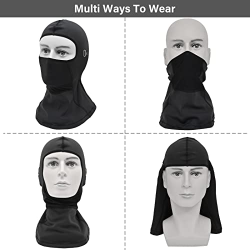 Winter Ski Mask - 2 Pack Balaclava for Men & Women - One Size - Black