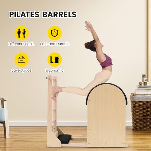 Pilates Ladder Barrel for Home Gym - 5 Adjustable Steps
