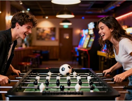 9-Pack Mini Foosball Replacement Balls - 1.42 Inch - Black/White