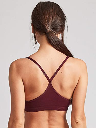 Kalon Women's Small Dark Basics 4-Pack Racerback Seamless Wireless Sports Bra