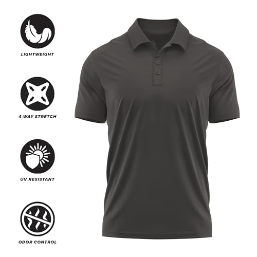 Men's Short Sleeve Polo Shirt - Saint Leo University Logo - Large