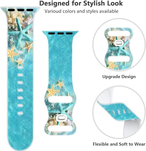 Holiday Watch Bands Compatible 38mm 40mm 41mm 42mm for Women Men,