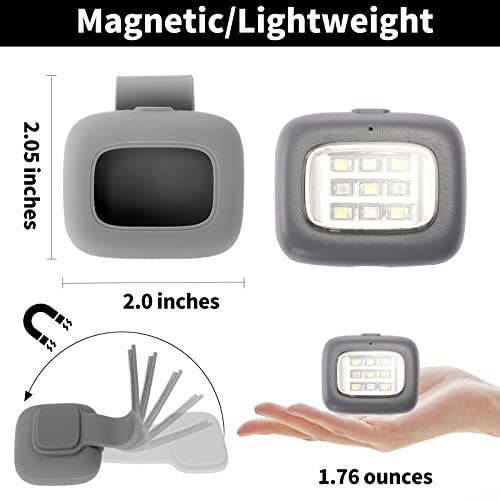 LED Running Lights for Safety - 5 Modes Mini Flashlights (2 Pack)