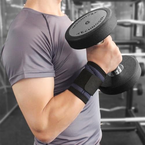 Wrist Brace Compression Support Sleeves - 2 Pack Black Medium