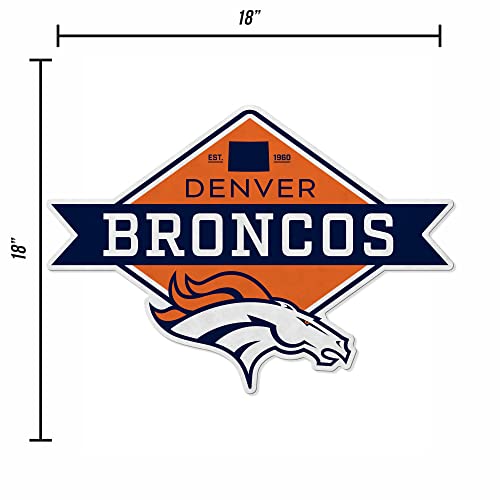 Denver Broncos Pennant - 18" Soft Felt Wall Decor