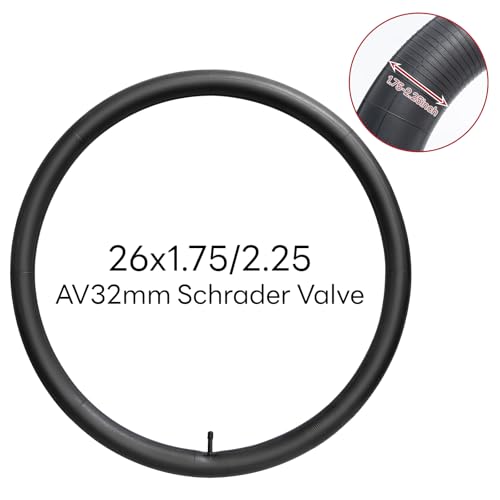 Heavy Duty 26 Inch Bicycle Inner Tube for Mountain & Road Bikes - AV32mm