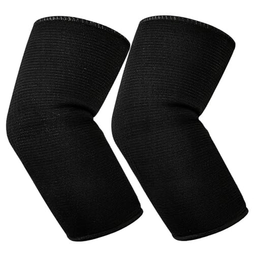 Elbow Compression Sleeves - Breathable Brace Support for Sports - Black 1 Pair