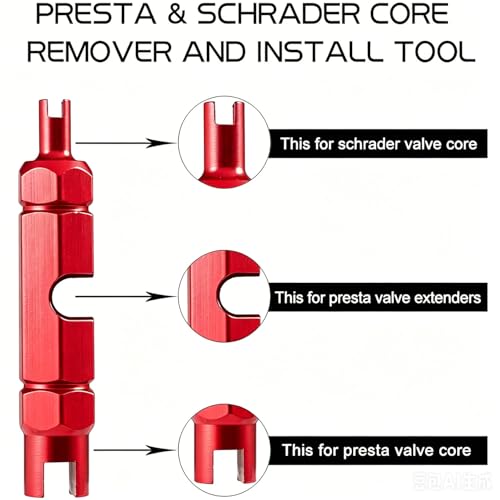 Bicycle Valve Core Removal Tool - Fits Schrader and Presta Valves