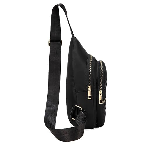 Small Crossbody Sling Bag for Women - Lightweight Nylon Hiking Backpack