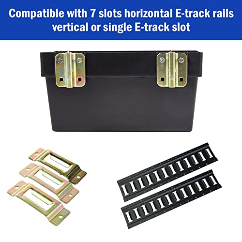 E-Track Storage Bin 2 Pack - Heavy-Duty Organizer Baskets for Trucks