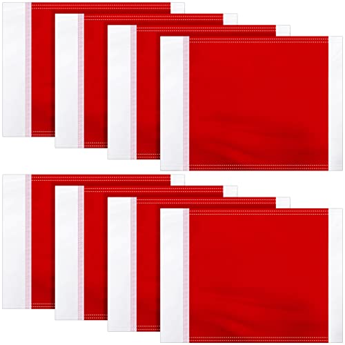 16 Pcs Red Soccer Corner Flags - Referee Equipment Set