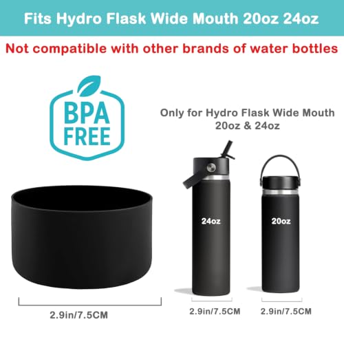 Silicone Boot Base for Hydro Flask Wide Mouth 20-24oz - Purple Green Mix