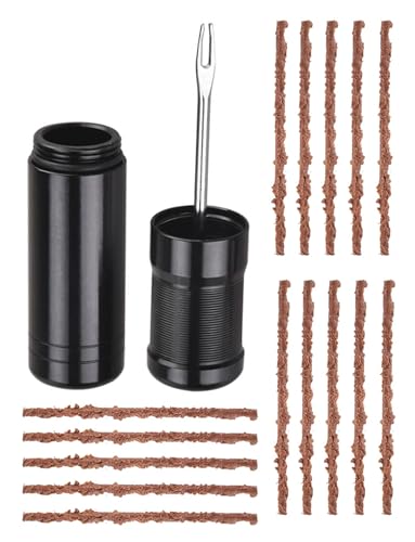 Tubeless Bike Tire Repair Kit - Quick Puncture Repair with Tool & 15 Strips