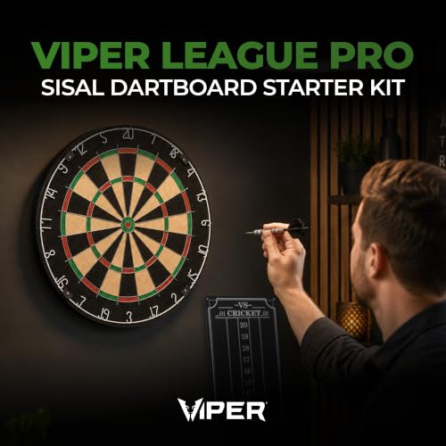 Dartboard Starter Set - Regulation Steel Tip Bristle with Scoreboard