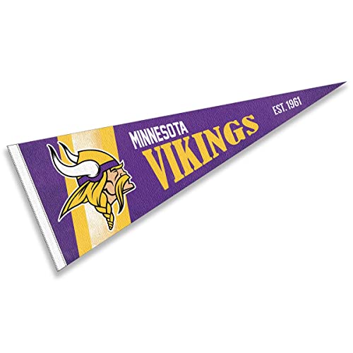Minnesota Vikings Vintage Pennant Flag - 12x30 Inch Felt