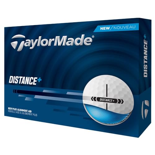 Distance+ Golf Balls - 12 Pack with Alignment Aid for Maximum Distance