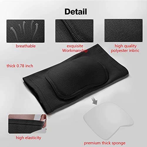 Volleyball Knee Pads - Small Black Protective Gear for Sports