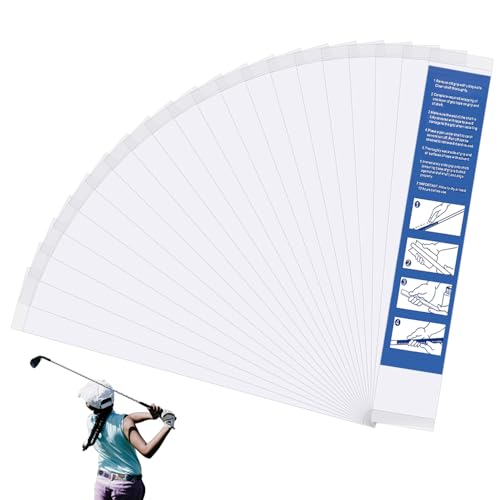 Golf Grip Tape Kit - 30 Double-Sided Adhesive Strips, 2" x 10"