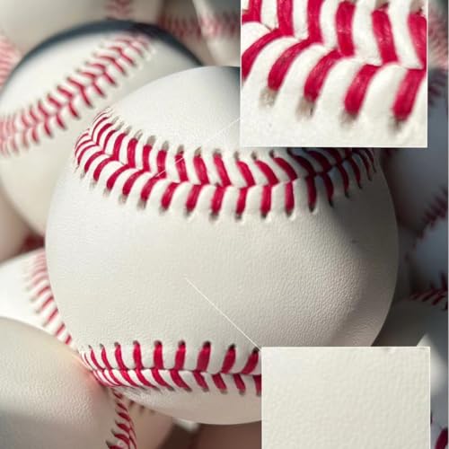 9-Inch Leather Baseball - Durable Game-Grade Practice Ball - Unmarked Signing Ball, Autographs & Training