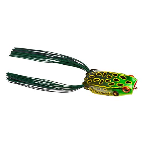 Topwater Bass Fishing Frog Lure with Weedless Hooks - Bullfrog