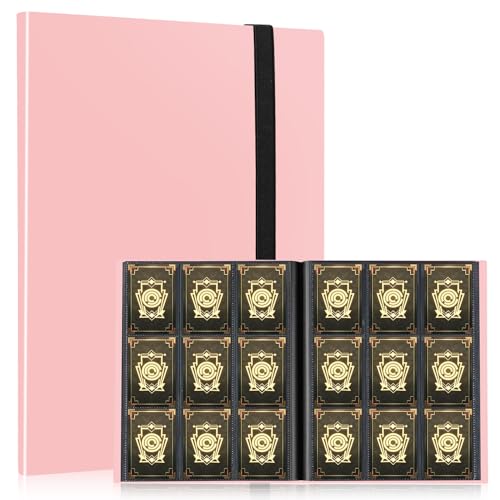 Premium Trading Card Binder - 9 Pockets - Pink