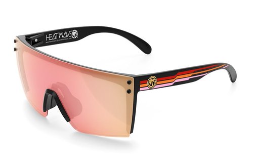 Heat Wave Visual Lazer Face Side Stripe Red Custom Sunglasses