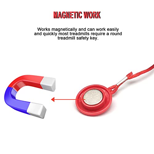 Universal Magnetic Treadmill Safety Key - Emergency Stop Replacement Switch