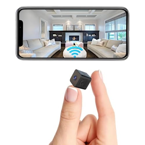 HD Hidden Camera, Wireless Mini spy Camera for Office & Home Security Small Hidden Camera with Night Vision Compatible with Android & iOS