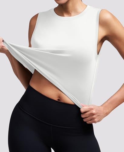 Alaroo Workout Tank Tops for Women Sleeveless Crop Top Lightweight