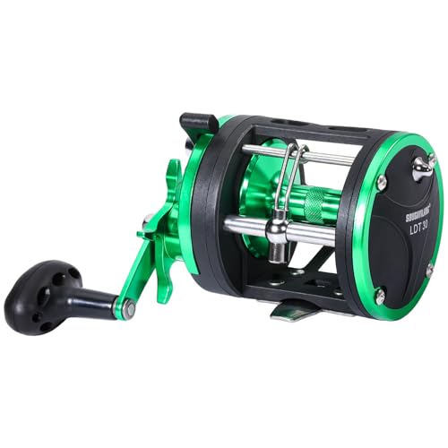 Sougayilang Green 3000 Baitcasting Fishing Reel, Heavy Duty 25LB Drag, Level Wind & Magnetic Brake