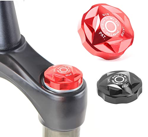 Bike Air Valve Top Cap Cover - CNC Machined, Black