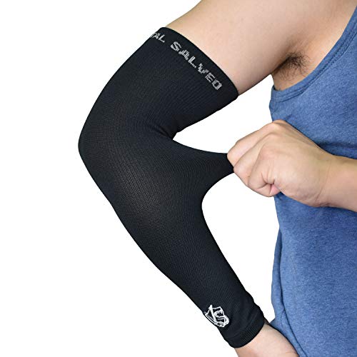 VS Vital Salveo L-1PC Compression Arm Sleeve for Basketball Baseball Football Tennis & Arthritis
