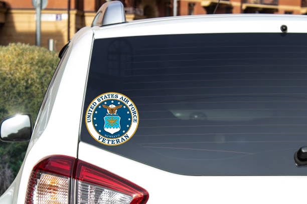United States Air Force Veteran Vinyl Decal Sticker - 4 Inches
