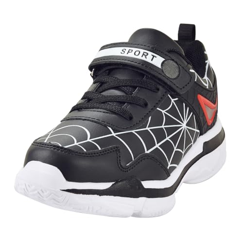 YTRXM Toddler Little Boys Girls Running Sneakers Black Size 1