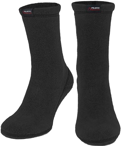 CheshKit Medium Black Cozy Warm Boot Liner Socks for Hiking & Winter Outdoor Sports
