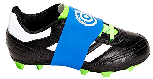 Youth Soccer Cleat Lace Protector - Blue Lace Bands