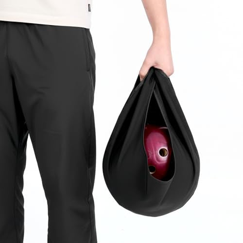 Bowling Ball Polisher Bag with Seesaw Cleaning Motion - Black