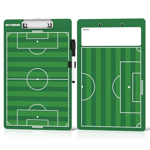 Double-Sided Soccer Coaching Board - Dry Erase Tactics Clipboard