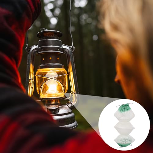 6-Pack Propane Lantern Mantles with Clips - 3-Layer Design
