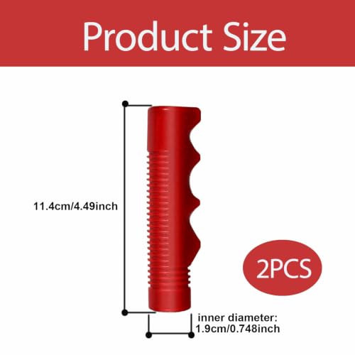 Red 3/4 Inch Bike Handlebar Grips - Antislip Tricycle Grips