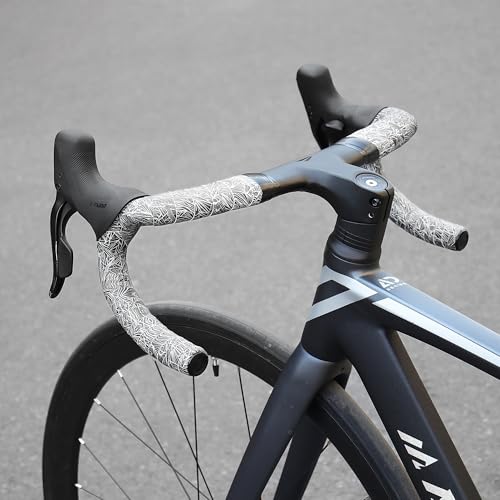 ATWEINA Grey Attitude Fade Road Bike Handlebar Tape - Non-Slip Cycling Wrap