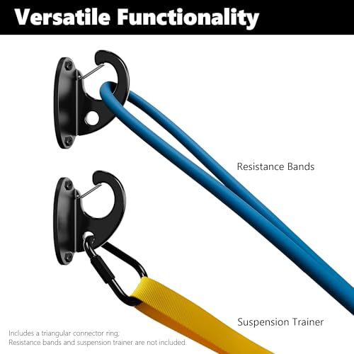 Wall Mount Anchor Kit for Resistance Bands - 3-Pack