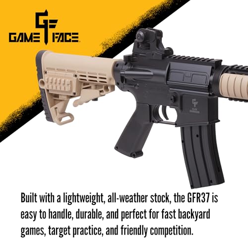 Spring-Powered Airsoft Rifle with 400-Round Magazine Capacity