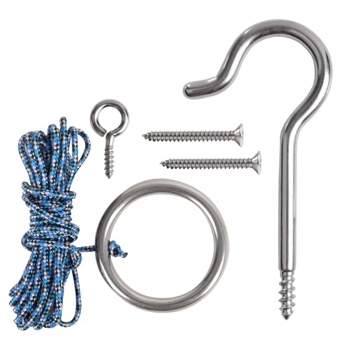 Stainless Steel Hook and Ring Toss Game DIY Kit