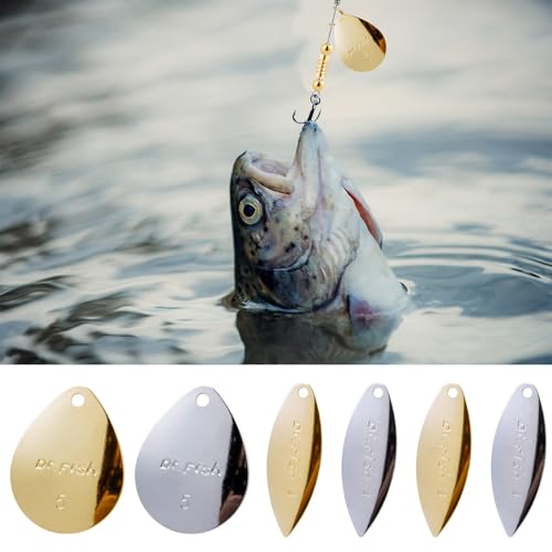 30 Pack Silver Colorado Spinner Blades for Lure Making
