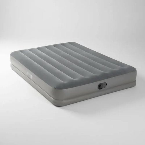 Intex Dura-Beam Prestige Air Mattress - Queen Size with Built-in USB Pump & 12in Height - 600lb Capacity